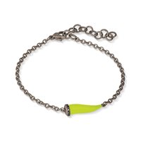 Pulsera Mano-J. in Titanio Diamante Black 0.06 Ct CHBRT5BBRKSM-GIALLO - CHBRT5BBRKSM-GIALLO